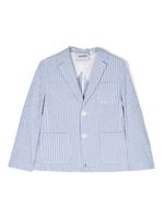 Aspesi Kids blazer rayé à simple boutonnage - Bleu