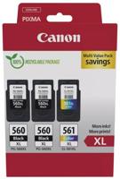 Canon inktcartridge 2 x PG-560XL + 1 x CL-561XL, 300 - 400 pagina's, OEM 3712C009, 4 kleuren Canon inktcartridge 2 x PG-560XL + 1 x CL-561XL, 300 - 400 pagina's, OEM 3712C009, 4 kleuren