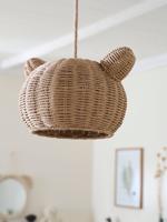 Rotan lampenkap voor hanglamp beertje bruin Rotan lampenkap voor hanglamp beertje bruin