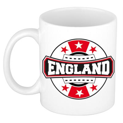 Engeland landen thema koffiemok - keramiek - 300 ml - supporters beker - Cadeau - wit Engeland landen thema koffiemok - keramiek - 300 ml - supporters beker - Cadeau - wit