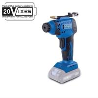 Draagbare compressor - SCHEPPACH - 20V IXES - LED-display - 7 balken - 6 toegang inbegrepen - zonder batterij of lader - C-AC20-X