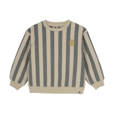 Daily7 winter sweater jongens - zand - oversized/strepen