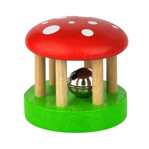 Music for kids Premium VOG - Houten Rammelaar "Belli" rood/groen