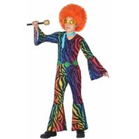 Gekleurde disco jumpsuit voor meisjes 140 (10-12 jaar)  -