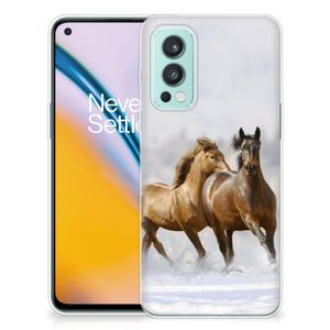 OnePlus Nord 2 5G TPU Hoesje Paarden