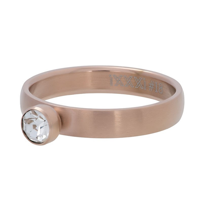 iXXXi Vulring Zirconia 1 Stone Crystal Matt Rosé