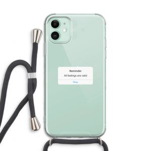 Reminder: iPhone 11 Transparant Hoesje met koord