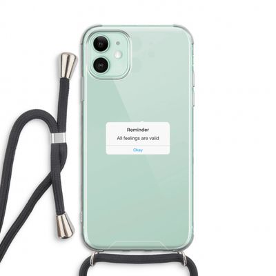 Reminder: iPhone 11 Transparant Hoesje met koord