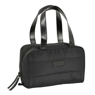 Toilettas voor op School Moos Negro Gestoffeerd Zwart 31 x 14 x 19 cm