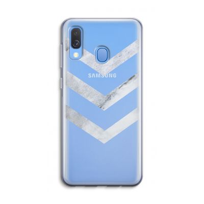 Marmeren pijlen: Samsung Galaxy A40 Transparant Hoesje
