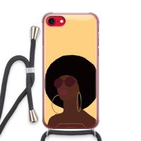 Golden hour: iPhone SE 2020 Transparant Hoesje met koord
