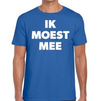 Ik moest mee t-shirt blauw voor heren