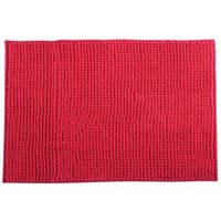 MSV Badkamerkleed/badmat voor op de vloer - fuchsia roze - 60 x 90 cm - Microvezel - Badmatjes - thumbnail