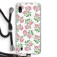 Kleine roosjes: Samsung Galaxy A10 Transparant Hoesje met koord