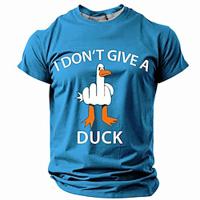 dier Grappig Retro vintage Casual Street Style Voor heren 3D-afdrukken T-shirt Buitensporten Feestdagen Uitgaan T-shirt Zwart Marineblauw blauw Korte mouw Strakke ronde hals Overhemd Lente zomer Lightinthebox