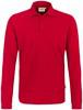 Hakro 820 Long-sleeved polo shirt Classic - Red - M