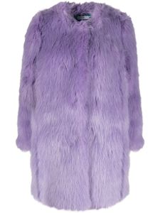 ALABAMA MUSE manteau Kate sans col en fourrure artificielle - Violet