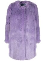 ALABAMA MUSE manteau Kate sans col en fourrure artificielle - Violet