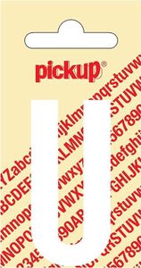 Plakletter Nobel Sticker witte letter U - Pickup