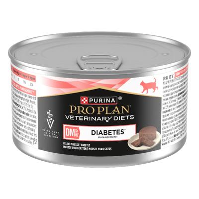 Purina Pro Plan Veterinary Diets Feline DM St/Ox Diabetes Management Mousse natvoer kat 24 x 195 gram