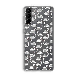 Zwanen: Samsung Galaxy S21 Plus Transparant Hoesje