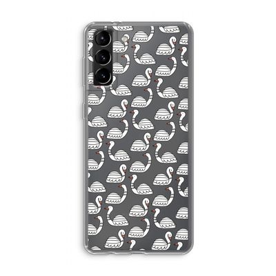 Zwanen: Samsung Galaxy S21 Plus Transparant Hoesje