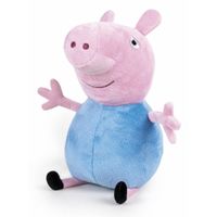 Pluche Peppa Pig/Big knuffel in blauwe outfit 42 cm speelgoed - thumbnail