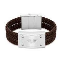 Police PEAGB2214604 Leer 19 cm Heren armband