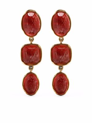 Goossens boucles d'oreilles Cabochons à fermeture clip - Rose