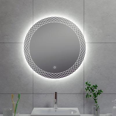 Wiesbaden Deco LED Badkamerspiegel - Dimbaar & Rond - 60 cm