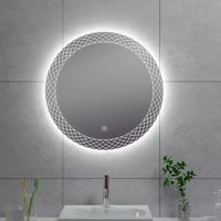 Wiesbaden Deco LED Badkamerspiegel - Dimbaar & Rond - 60 cm