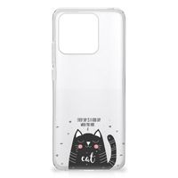 Xiaomi Redmi 10C Telefoonhoesje met Naam Cat Good Day - thumbnail