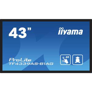 iiyama TF4339AS-B1AG beeldkrant Digitale signage flatscreen 108 cm (42.5") LED 500 cd/m² 4K Ultra HD Zwart Touchscreen Type processor Android 24/7