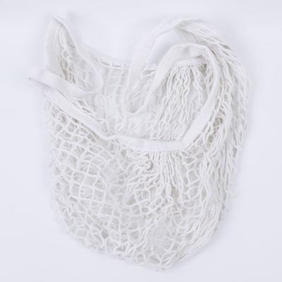 2 stuks mesh boodschappentas herbruikbare string fruit opslag handtas Totes vrouwen winkelen mesh net geweven zak winkel kruidenier Tote Bag (wit)