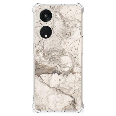 OPPO A98 Anti-Shock Hoesje Marmer Beige OPPO A98 Anti-Shock Hoesje Marmer Beige