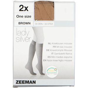 Lady Silver Kniekousen 30 den Stretch  2-Pack