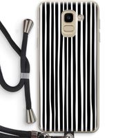 Stripes: Samsung Galaxy J6 (2018) Transparant Hoesje met koord