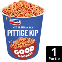 Unox Good Noodles Cup Pittige Kip 64 g bij Jumbo