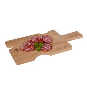 Borrelplank/kaasplank - speels model - bamboe hout - 29 x 15 cm - serveerplank