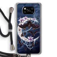 Vleermuizen Maan: Xiaomi Poco X3 NFC Transparant Hoesje met koord
