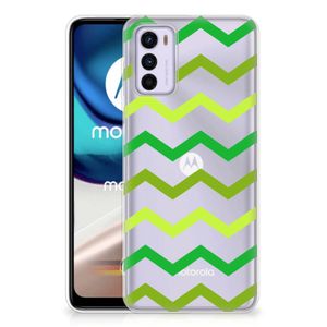 Motorola Moto G42 TPU bumper Zigzag Groen