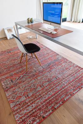 Louis de Poortere - 9115 Antiquarian Kelim Fez Red - 280x390 cm Vintage Vloerkleed