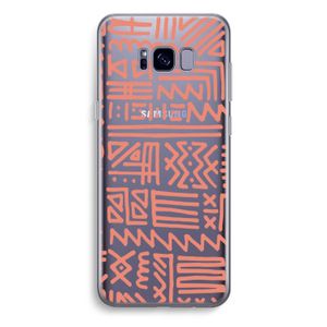 Marrakech Pink: Samsung Galaxy S8 Plus Transparant Hoesje