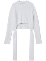 Proenza Schouler White Label pull en maille nervurée - Blanc