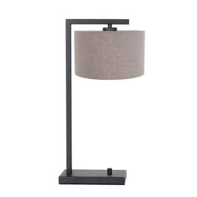 Steinhauer Landelijke schemerlampStanger zwart met taupe - 7119ZW