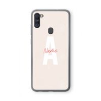 Strawberry Milkshake: Samsung Galaxy A11 Transparant Hoesje