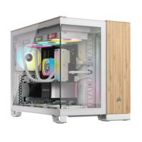 Corsair CC-9011288-WW computerbehuizing Midi Tower Bamboo, Wit