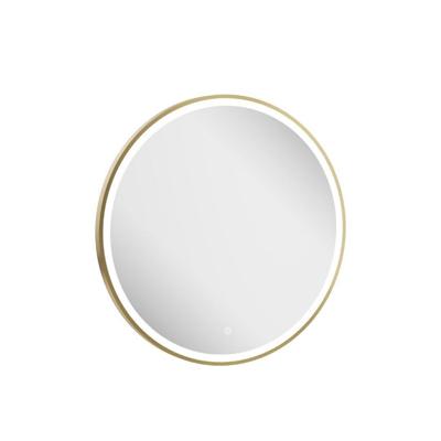 Crosswater Infinity Spiegel - met verlichting - rond - 70cm - geborsteld messing (goud) IF_MIRROR70F