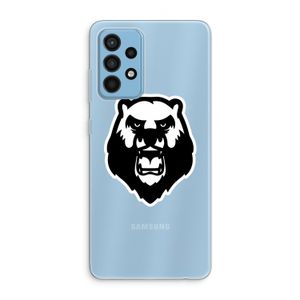 Angry Bear (white): Samsung Galaxy A52 Transparant Hoesje