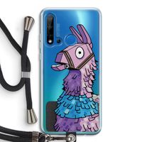 Lama: Huawei P20 Lite (2019) Transparant Hoesje met koord